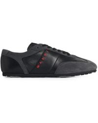 Marni - Softy Soccer Panelled Sneakers - Lyst