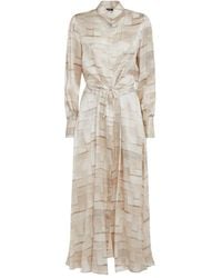 Kiton - Silk Midi Dress - Lyst