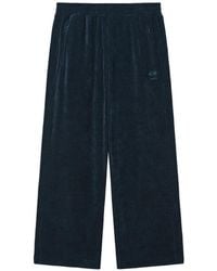 FIVE CM - Logo-Embroidered Corduroy-Effect Trousers - Lyst