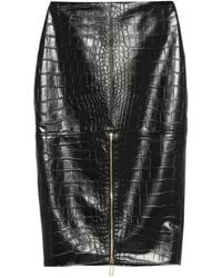 Elisabetta Franchi - Gonna Con Effetto Coccodrillo - Lyst
