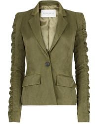 Nina Ricci - Gekreukte Blazer Met Ruchemouwen - Lyst