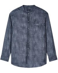 Giorgio Armani - Chemise À Col Officier - Lyst