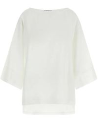 The Row - Junia Bluse mit U-Boot-Ausschnitt - Lyst