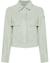 Peuterey - Cropped suede jacket - Lyst