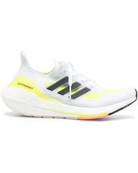 adidas - Ultraboost 21 "cloud White/core Black/solar Y" Sneakers - Lyst