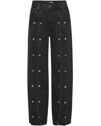 ROTATE BIRGER CHRISTENSEN - Jeans Mit Knopfdetail - Lyst