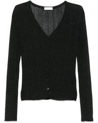 Majestic Filatures - Geribbeld Vest - Lyst