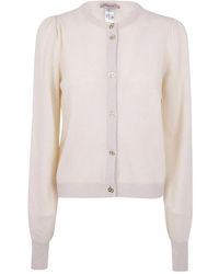 Twinset - Puff-Sleeve Button Cardigan - Lyst