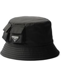 Prada - Cappello Bucket Con Logo - Lyst