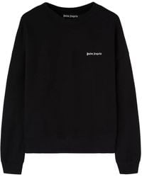 Palm Angels - Logo Cotton Sweatshirt - Lyst