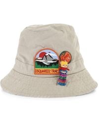 DSquared² - Logo-Patch Appliqué Bucket Hat - Lyst