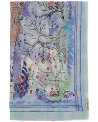Faliero Sarti - Fringed Printed Scarf - Lyst