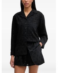Isabelle Blanche - Broderie-Anglaise Long-Sleeve Shirt - Lyst