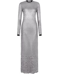 Rabanne - Maxikleid Im Metallic-Look - Lyst