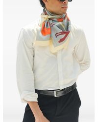 Neightiv - Grazing Symmetry Silk Scarf - Lyst