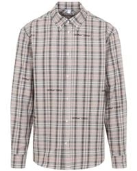 Off-White c/o Virgil Abloh - Chemise Marker En Flanelle À Carreaux - Lyst