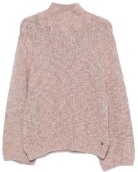 Bogner - High-Neck Chunky-Knit Sweater - Lyst