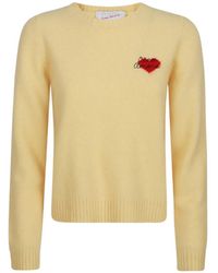 Giada Benincasa - Heartbeat Crew-Neck Sweater - Lyst