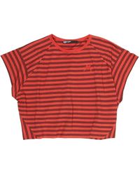 Bimba Y Lola - Striped Embroidered T-Shirt - Lyst