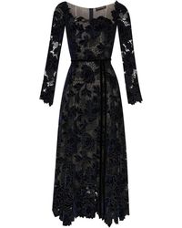 Oscar de la Renta - Peony ベルベット ドレス - Lyst