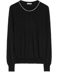 Jil Sander - Cotton Crew-Neck Sweater - Lyst