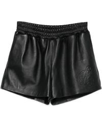 Philipp Plein - Leather Shorts - Lyst