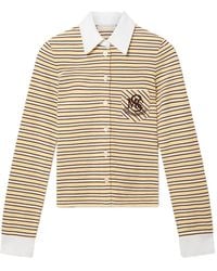 Stella McCartney - Striped Logo-Embroidered Shirt - Lyst