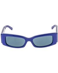 Balenciaga - Logo-Print Rectangle-Frame Sunglasses - Lyst