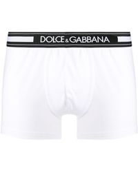 Dolce & Gabbana Logo Waistband Boxers - White