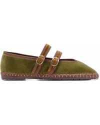 Flabelus - Claire Double-Strap Ballet Flats - Lyst