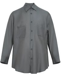 Yohji Yamamoto - Patch-Pocket Long-Sleeve Shirt - Lyst