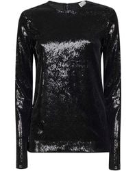 TOTEME - Sequin Crew-Neck Top - Lyst