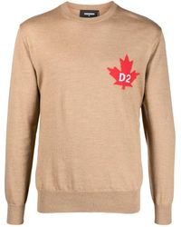 DSquared² - Pull En Maille Fine À Col Rond - Lyst
