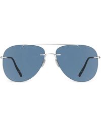 Silhouette - Rimless Pilot-Frame Sunglasses - Lyst