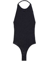Courreges - Crystal-Embellished Halterneck Body - Lyst