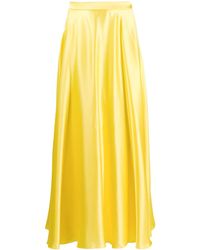 MSGM Klassischer Maxirock - Gelb