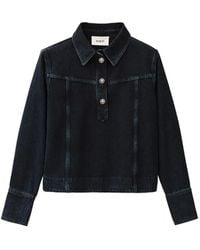 Ba&sh - Tavy Buttoned-Colar Polo Top - Lyst