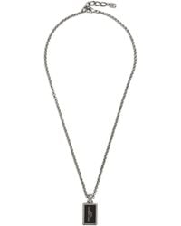 Dolce & Gabbana - Logo-Plaque Necklace - Lyst