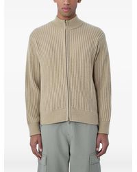 Stussy - Ribbed-Knit Zip-Up Cardigan - Lyst
