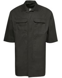Rick Owens - Flap-Pocket Short-Sleeve Shirt - Lyst