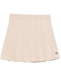 Lacoste - Pleated Mini Skirt - Lyst