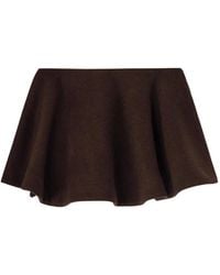 Ganni - Peacoat Wool Circle Skirt - Lyst