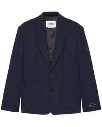 MSGM - Einreihiges Sakko - Lyst
