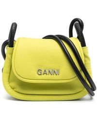Ganni - Mini Knot Flap Crossbody Bag - Lyst