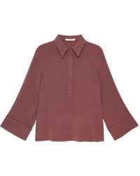Maliparmi - Polo-Collar Long Sleeve Shirt - Lyst