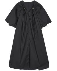 JNBY - Abito Con Scollo A V E Maniche A Palloncino - Lyst