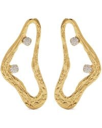 LYNYER - Celestial Whispers Stone-Embellished Textured Earrings - Lyst