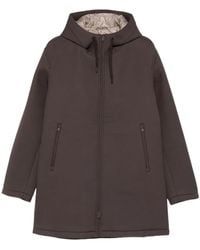 Herno - Hooded Zip-Up Coat - Lyst