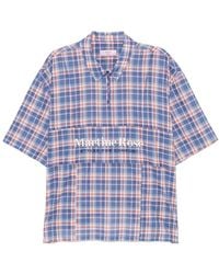Martine Rose - Cotton Checked Polo Shirt - Lyst