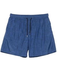 Fefe - Crosshatch-Pattern Drawstring Swim Shorts - Lyst